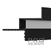 Парящий потолочный профиль Pro Design Gipps 602 Черный